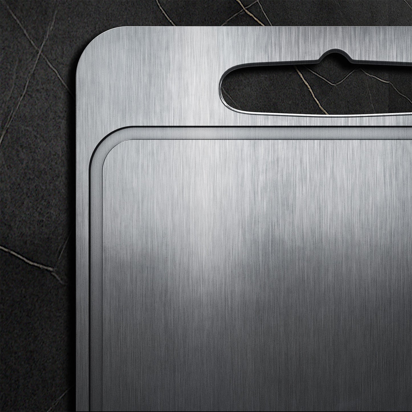 Samurai® Pure Certified Medical Grade Surgical Steel Cutting Board