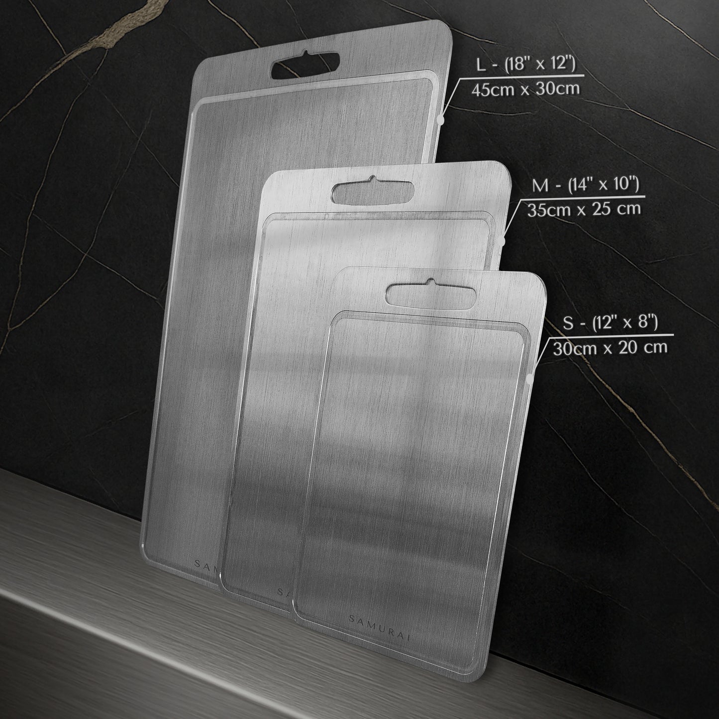 Samurai® Pure Certified Medical Surgical Steel Cutting Board